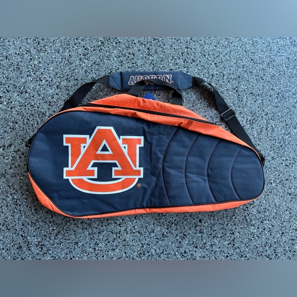 NEW Auburn University Collegiate Tennis Racquet Bag 2 Compartment Sports Eagle - Picture 2 of 4